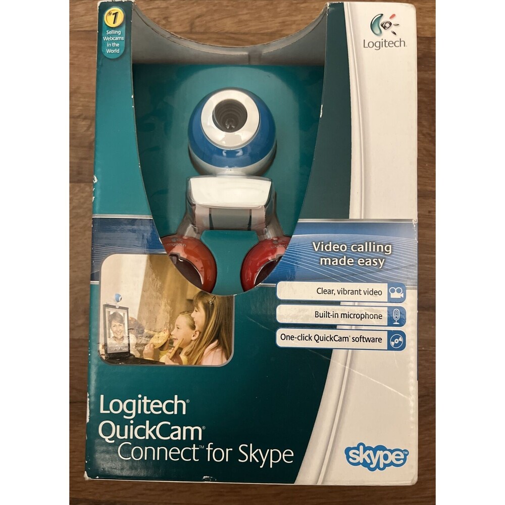 Webcam - Logitech Quickcam Connect For Video Calling Camera - Blue White